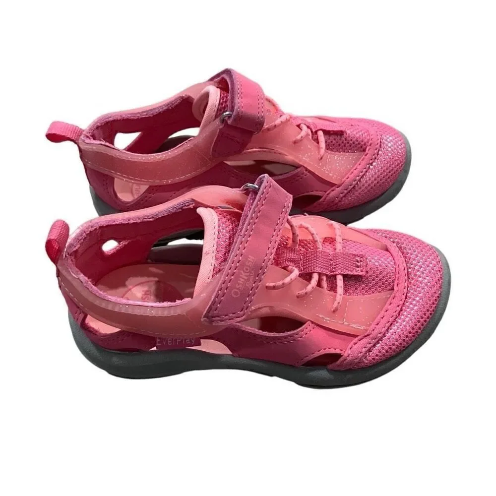 Osh Kosh B'gosh Toddler Girl's Ever Play Sandals Hot Pink Sparkle Size:8